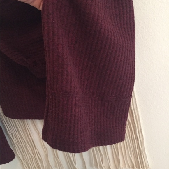 Free People Cowl Neck Knit Bell Sleeve Top… - Picture 4 of 7